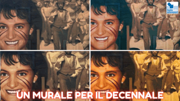 Il murale per il decennale della morte di Paola Clemente