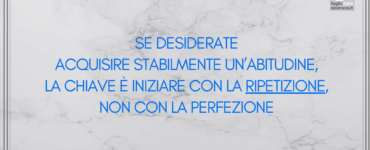ripetizione e non perfezione