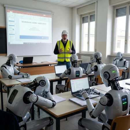Formazione con robot in aula